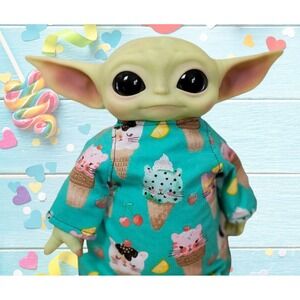 Kitty Cat Cupcake Cones Outfit- Clothes for 11" Mattel The Child baby yoda dolls